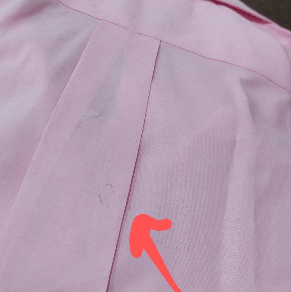 Lauren Ralph Lauren Slim Fit Pink Button Up Men's Shirt Sz 17.5 Long Sleeve - Picture 11 of 12
